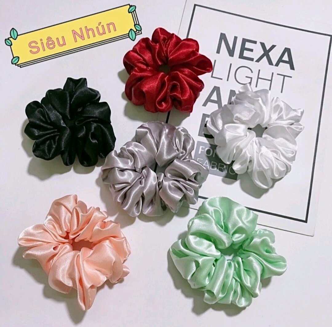 Dây Buộc Tóc Scrunchies Phi Bóng
