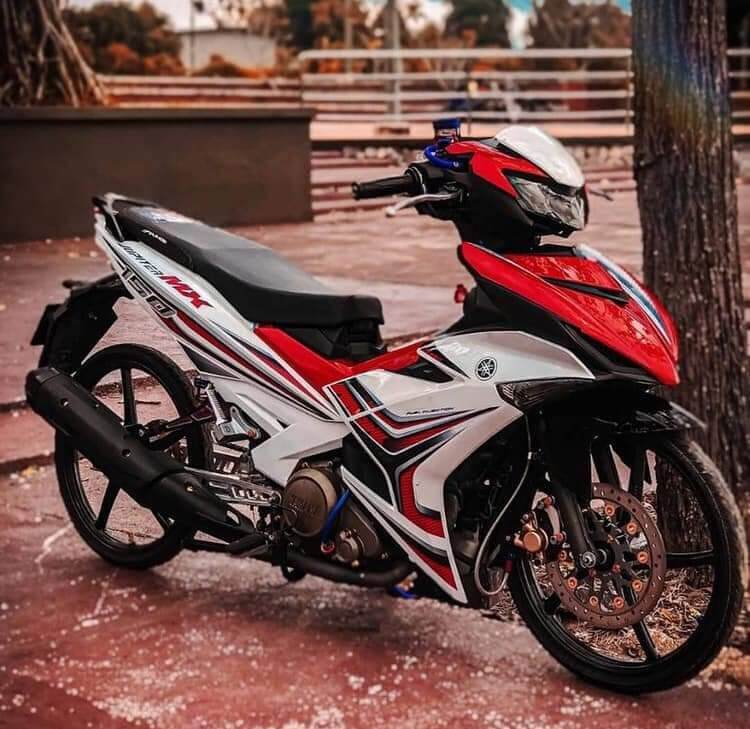 Tem rời exciter 150 trắng phối đỏ mx