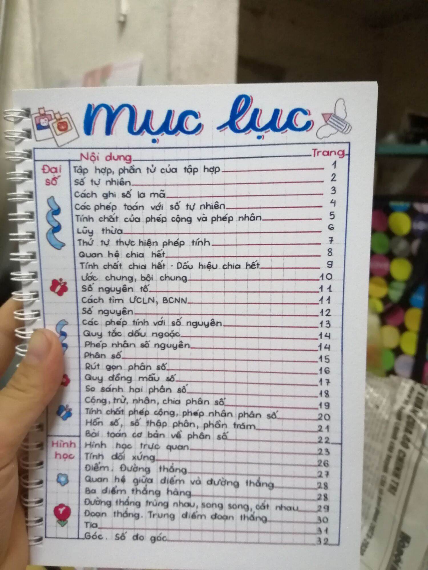 Sổ Takenote Toán 6 khổ giấy A5