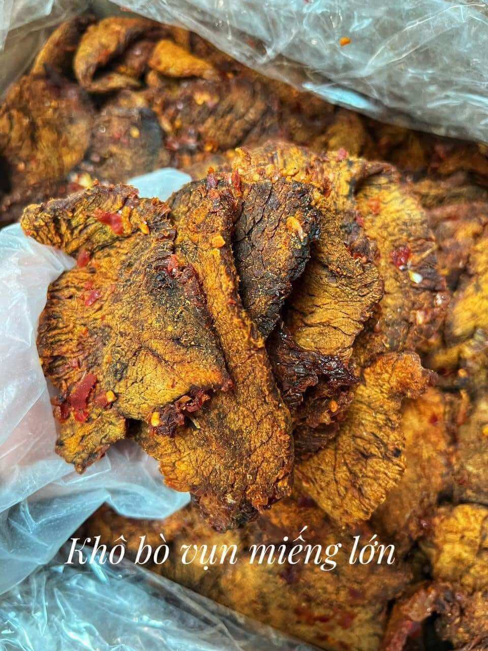 500G khô bò vụn mềm miếng lớn