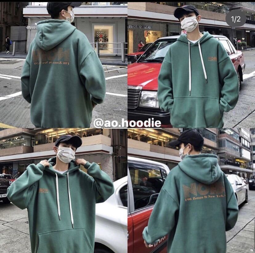 Áo hoodie noah xanh