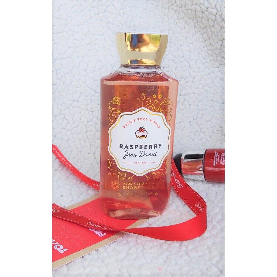 Sữa tắm lưu hương mịn da Bath and Body works - Raspberry Jam Donut