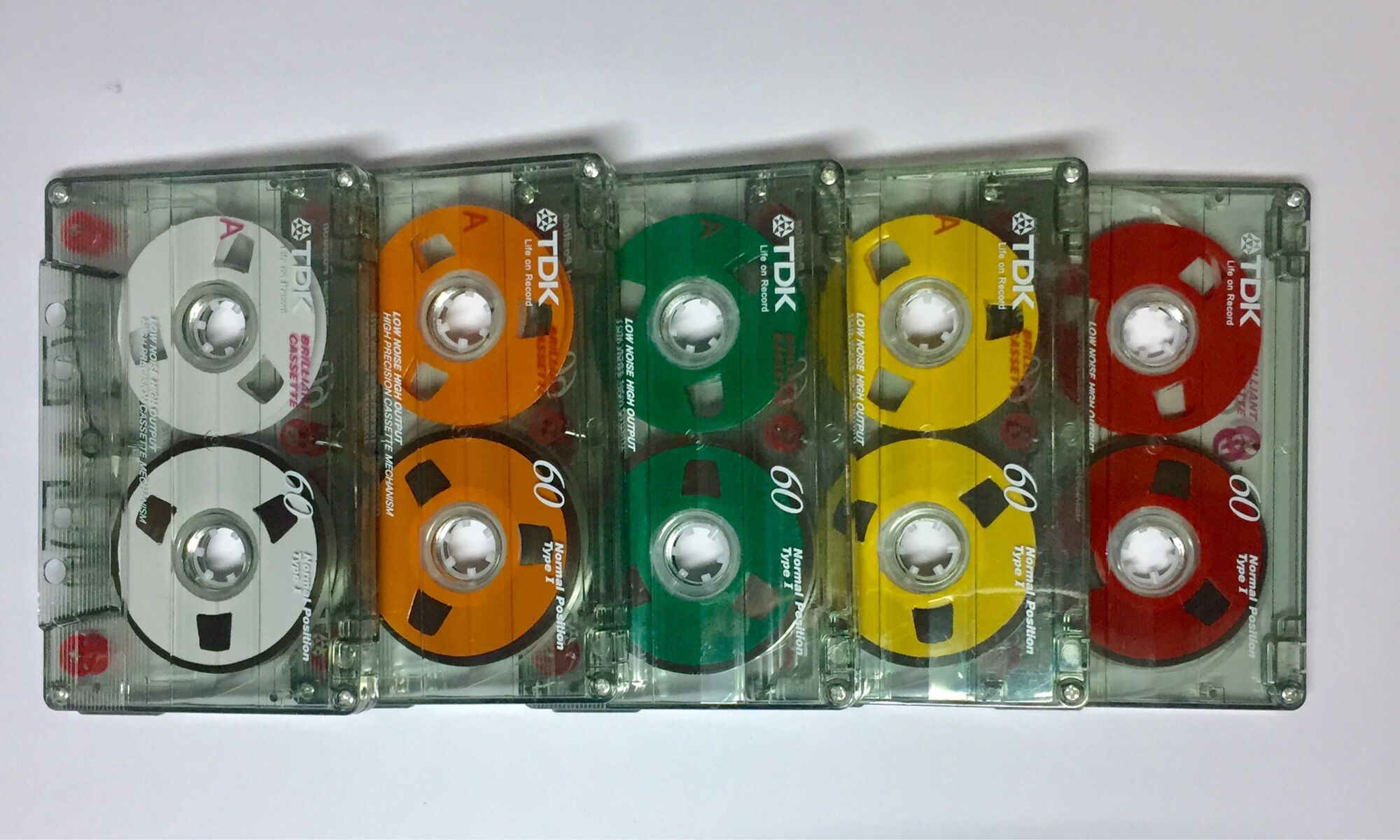 Băng cassette REEL nhựa (5 cái 5 màu NEW)