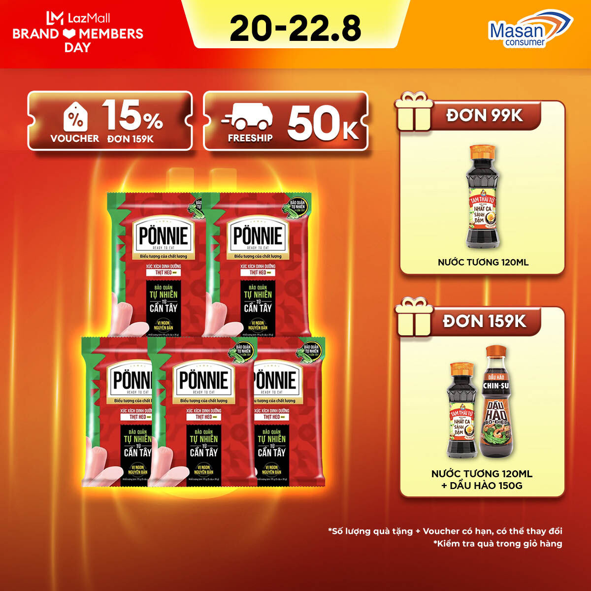 Combo 5 Xúc xích tiệt trùng Ponnie Heo 35g