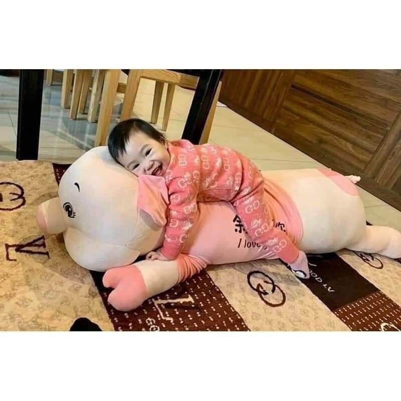 Gấu Bông Lợn Hồng Mặc Áo (size 1m)