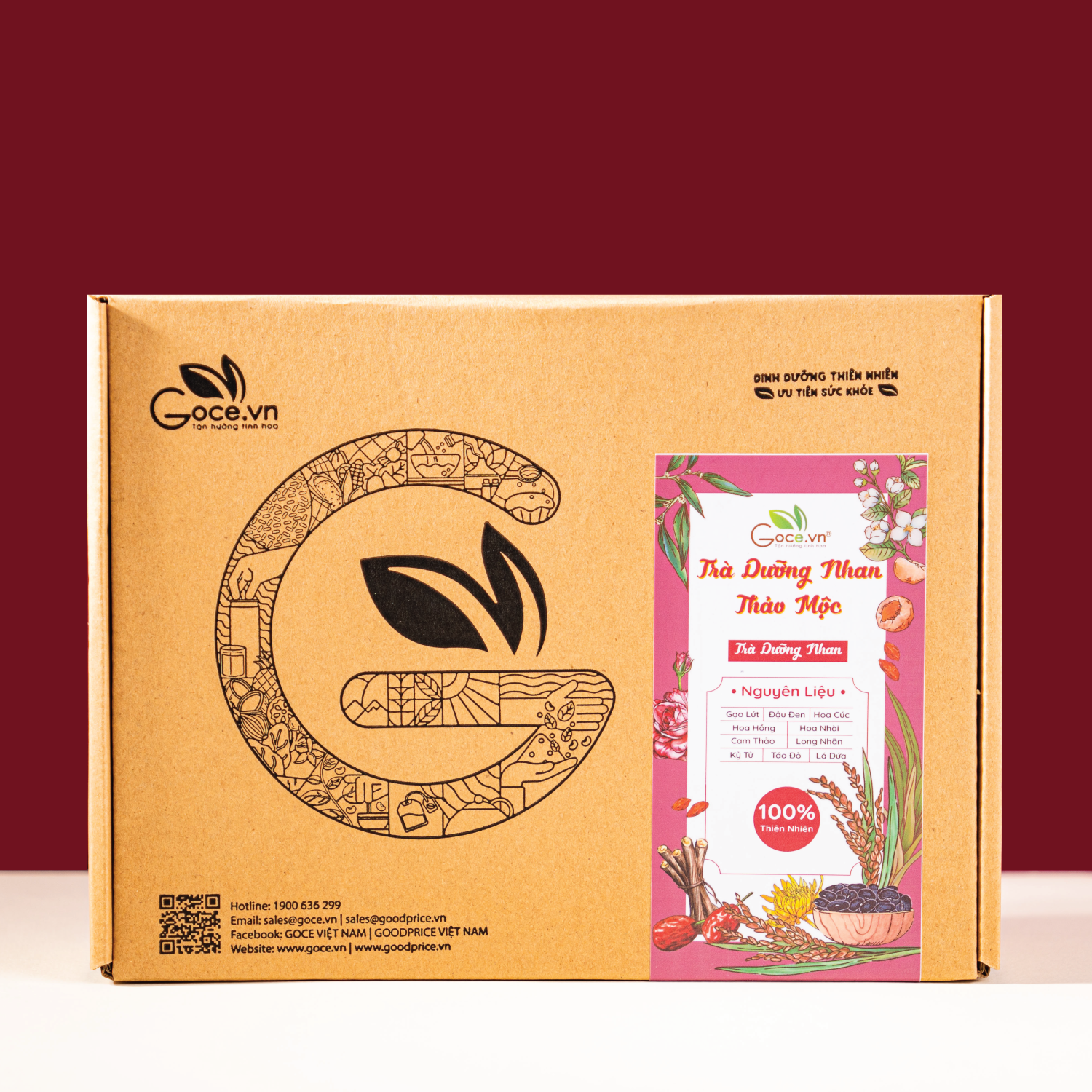 Trà dưỡng nhan thảo mộc Goce - 220g