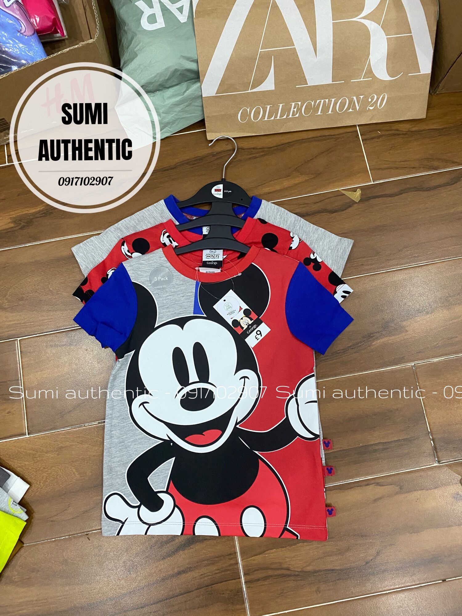 Set 3 áo bé trai ( Tu clothing size 3/4y)