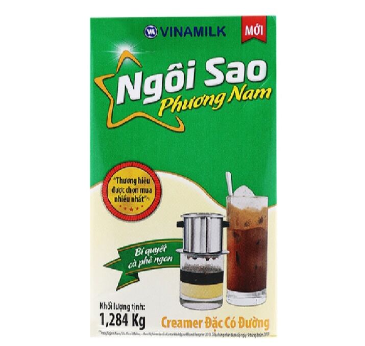 Sữa đặc ngôi sao phương nam 1284g xanh lá.