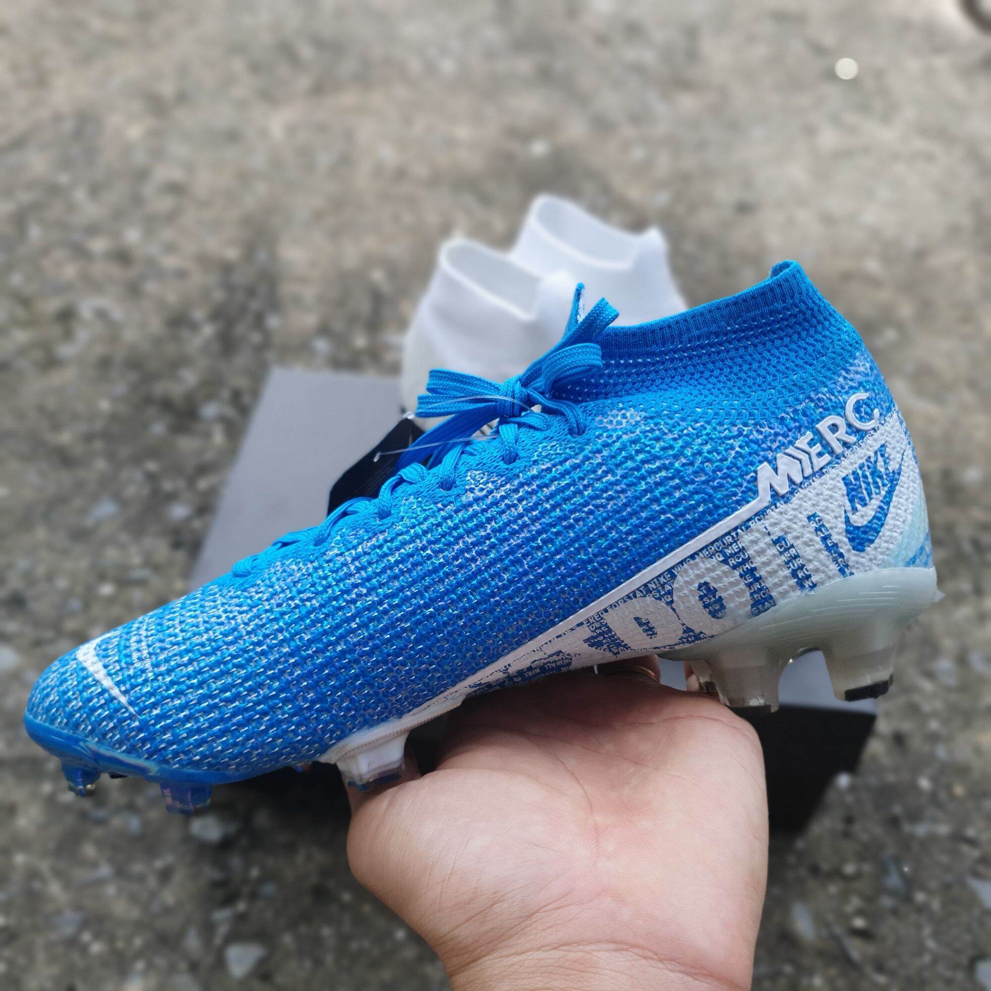 [HCM]Giày Bóng Đá Superfly 7 Fg Màu Xanh Đế Titan