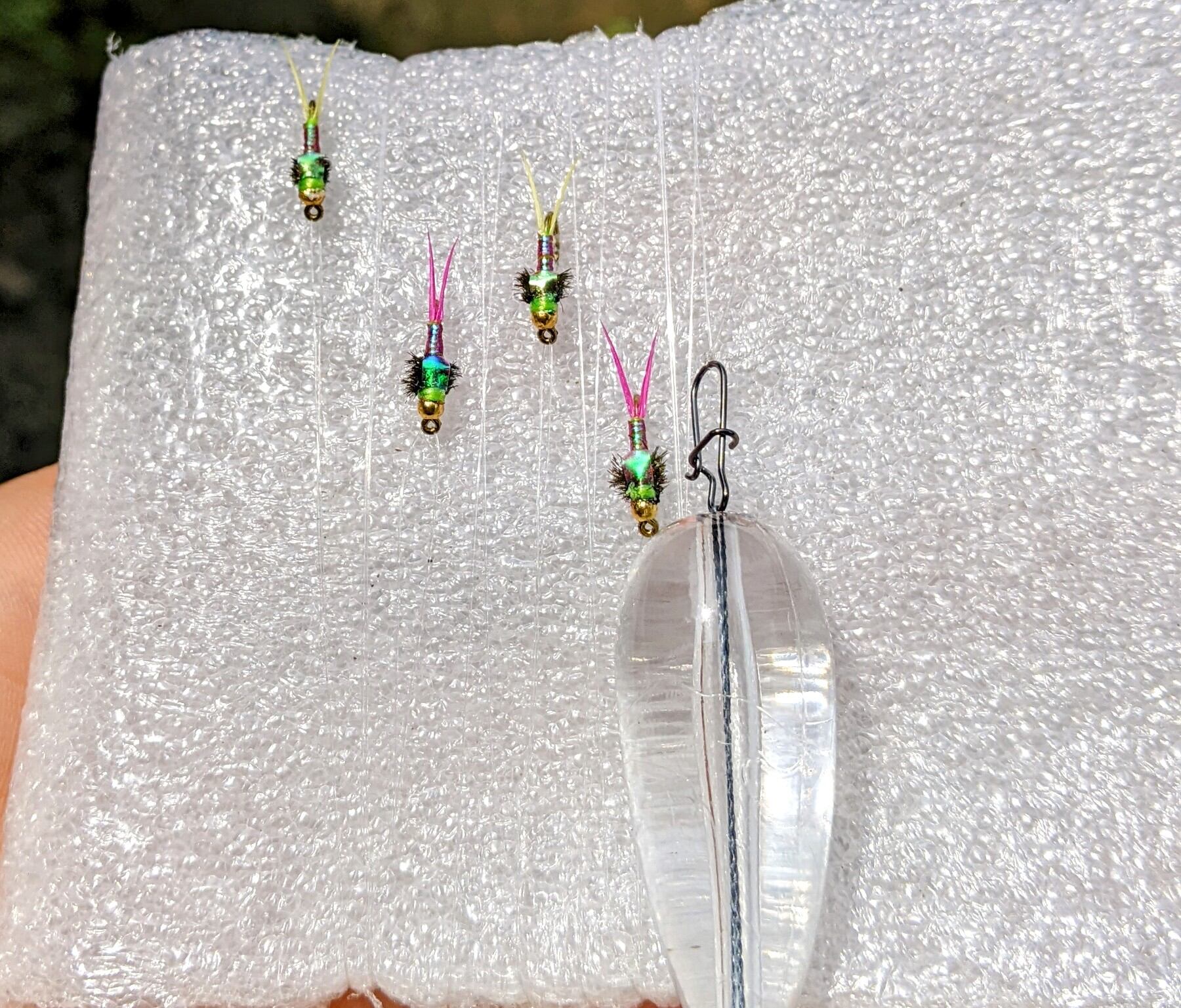 Thẻo Bọ Buộc Sẵn Câu Lure cá mương sông suối + hạt trợ lực 4,7 gam