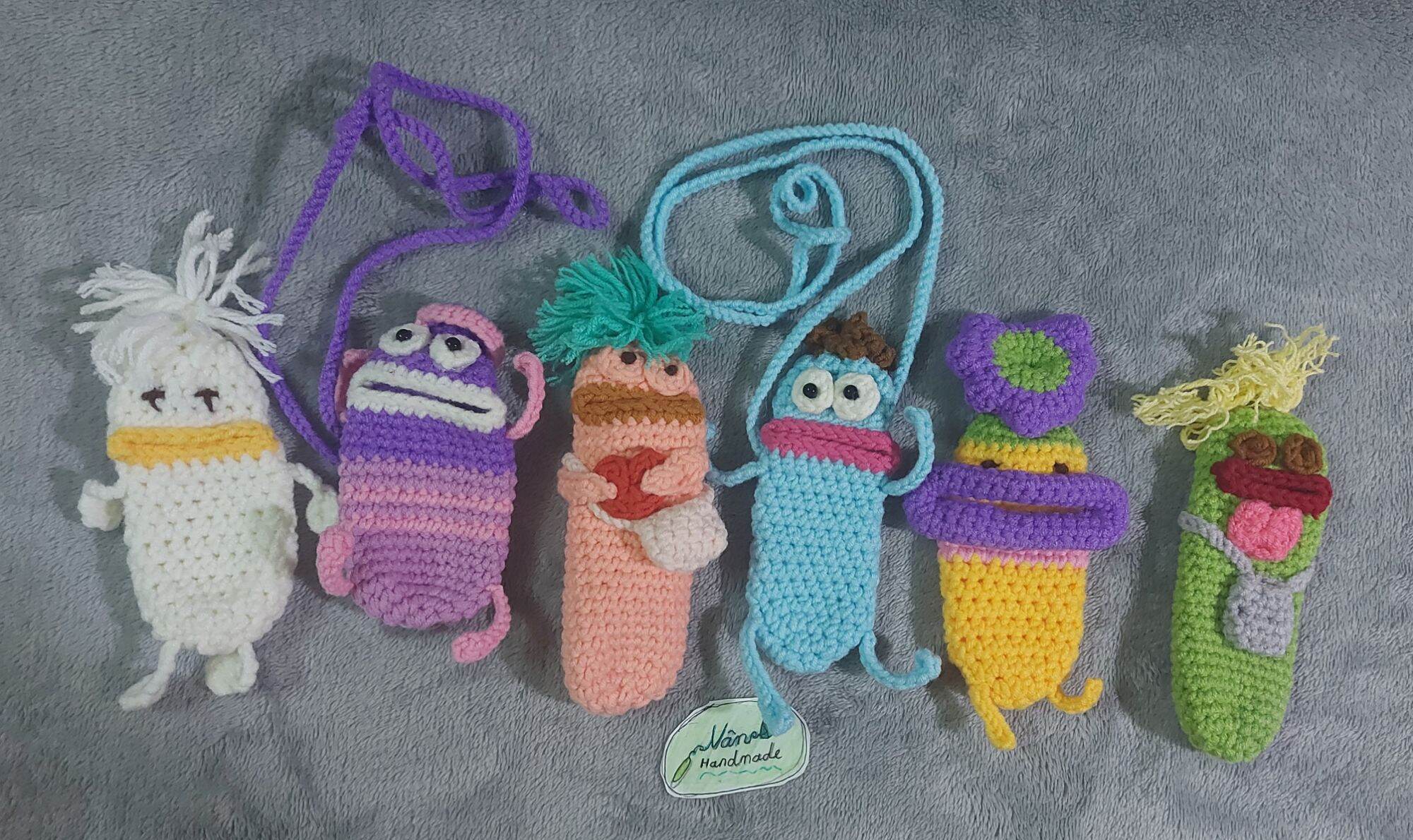 túi đựng son môi bằng len