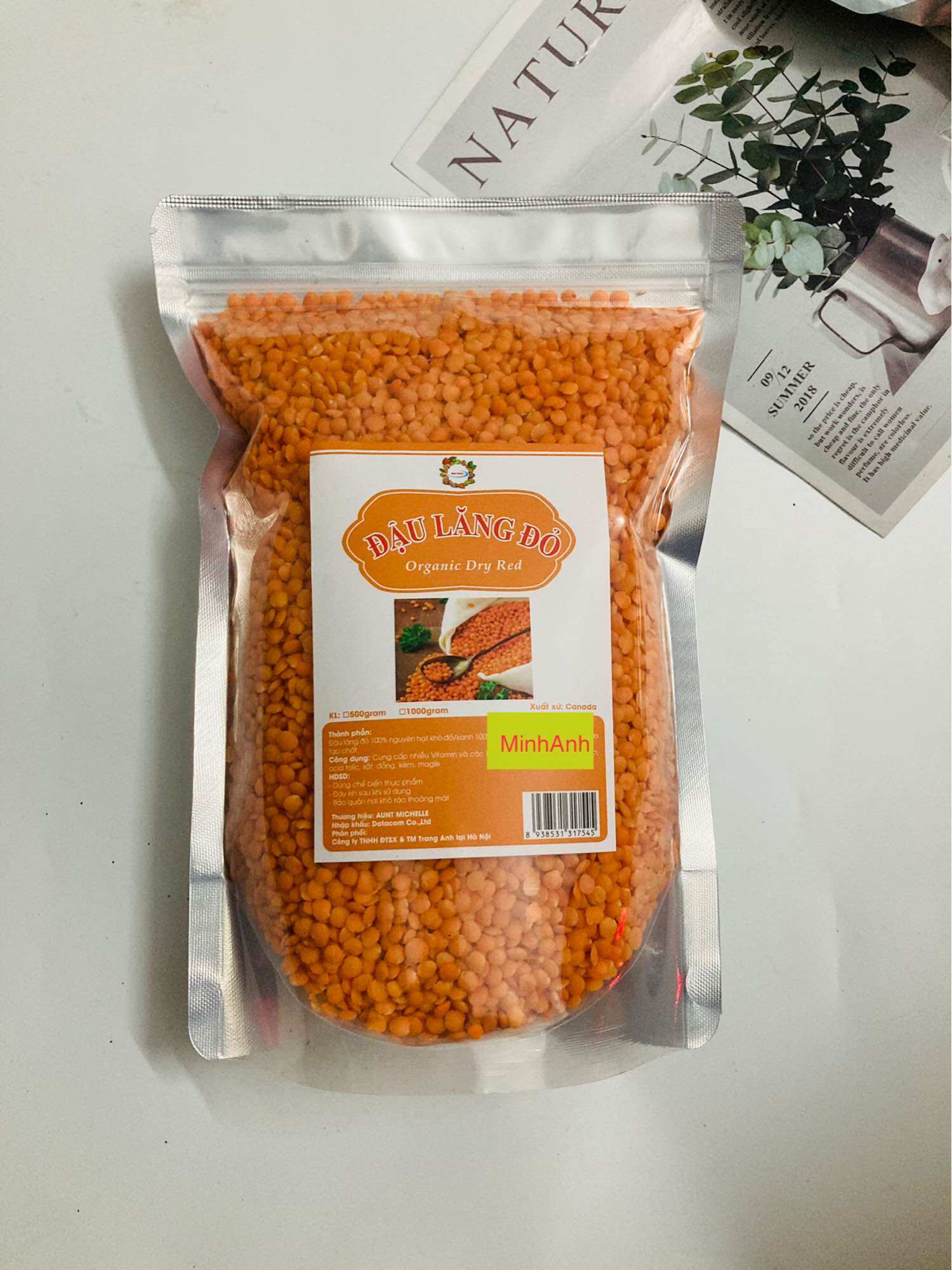 500g đậu lăng đỏ Canada