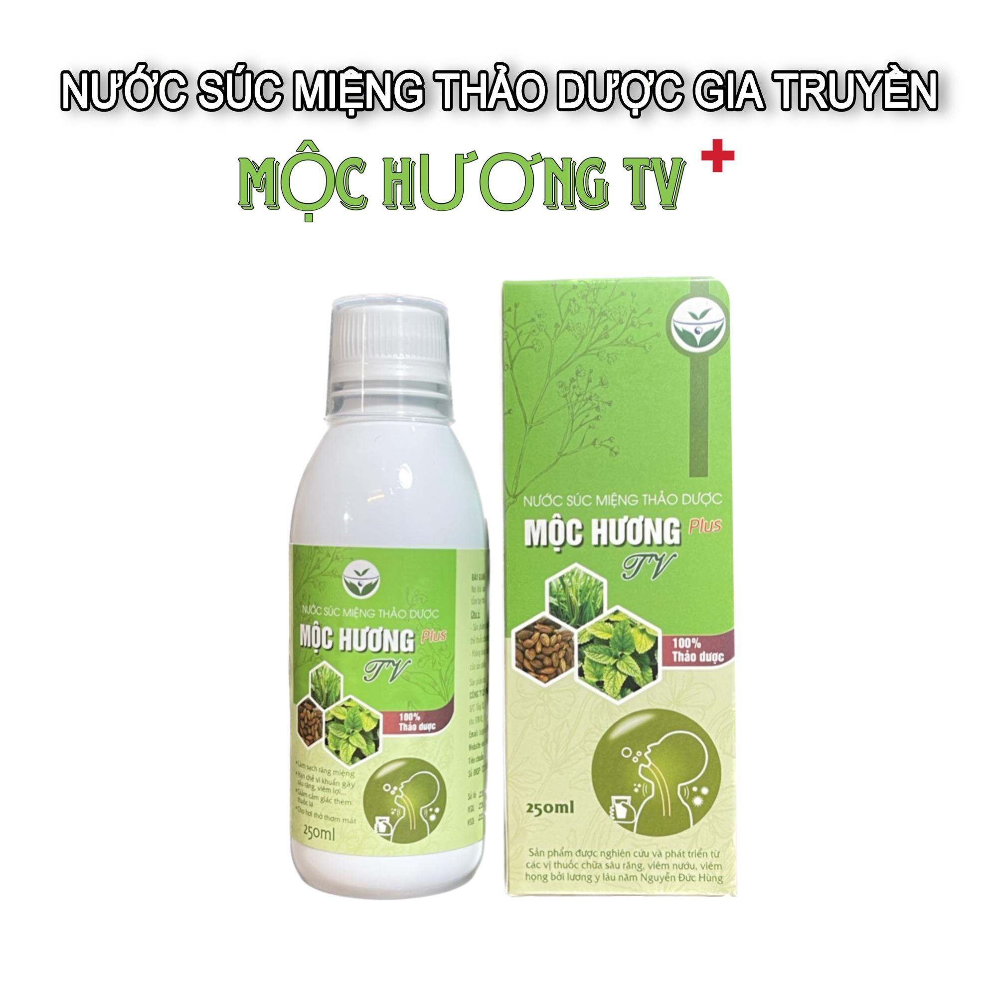 Nước Súc Miệng Thảo Dược Mộc Hương TV 250ml - Nước Súc Miệng Thảo Dược - Làm Sạch Răng Miệng - Giữ Hơi Thở Thơm Mát - Hạn Chế Vi Khuẩn
