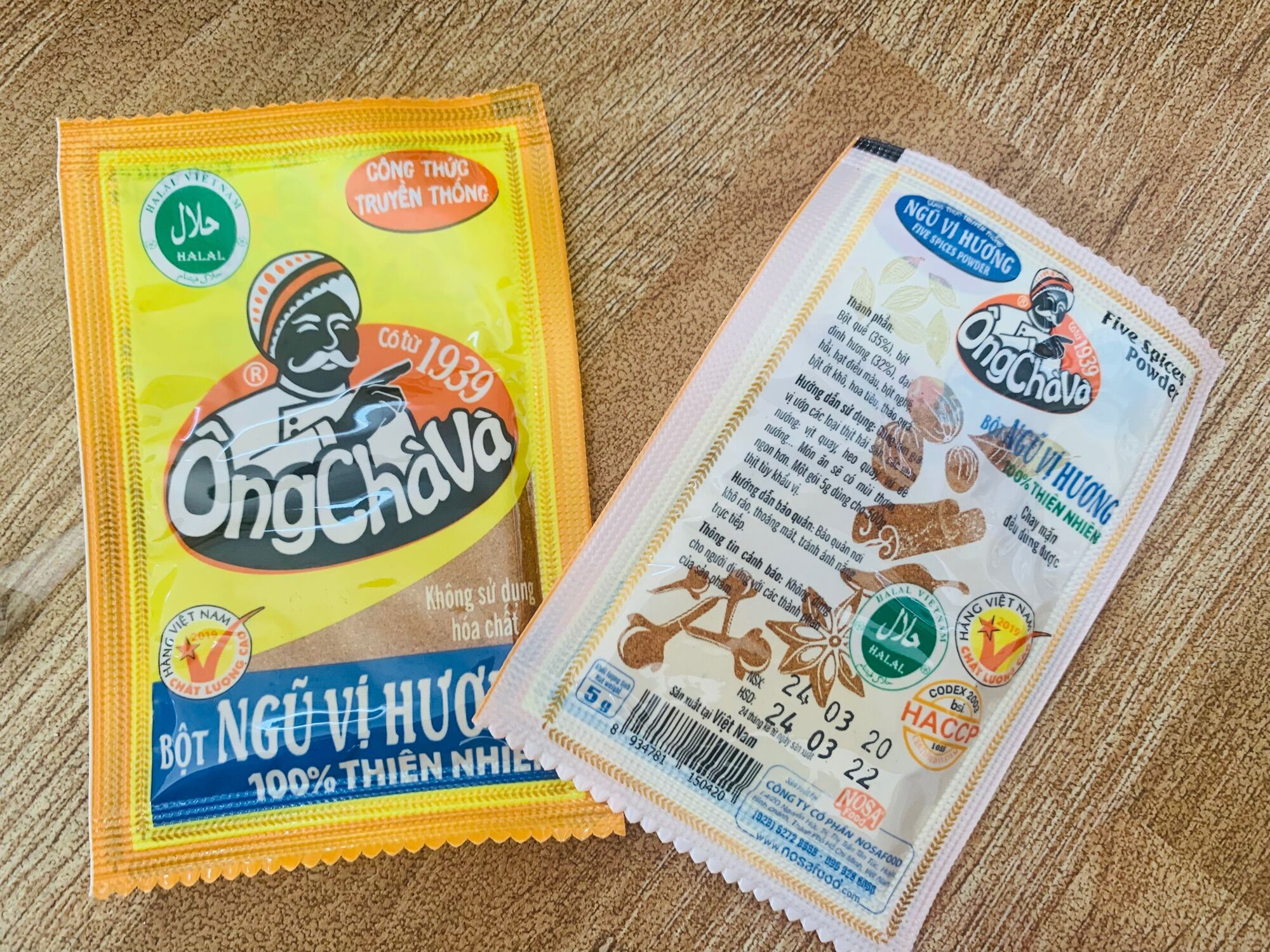 Combo 2 gói Ngũ Vị Hương 5gr OCV