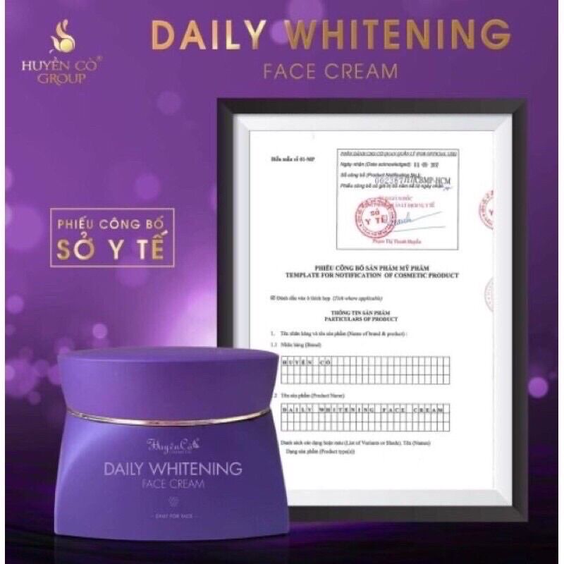 COMBO DƯỠNG TRẮNG DA NGÀY ĐÊM HUYỀN CÒ (face ngày, đêm, sữa rửa mặt)