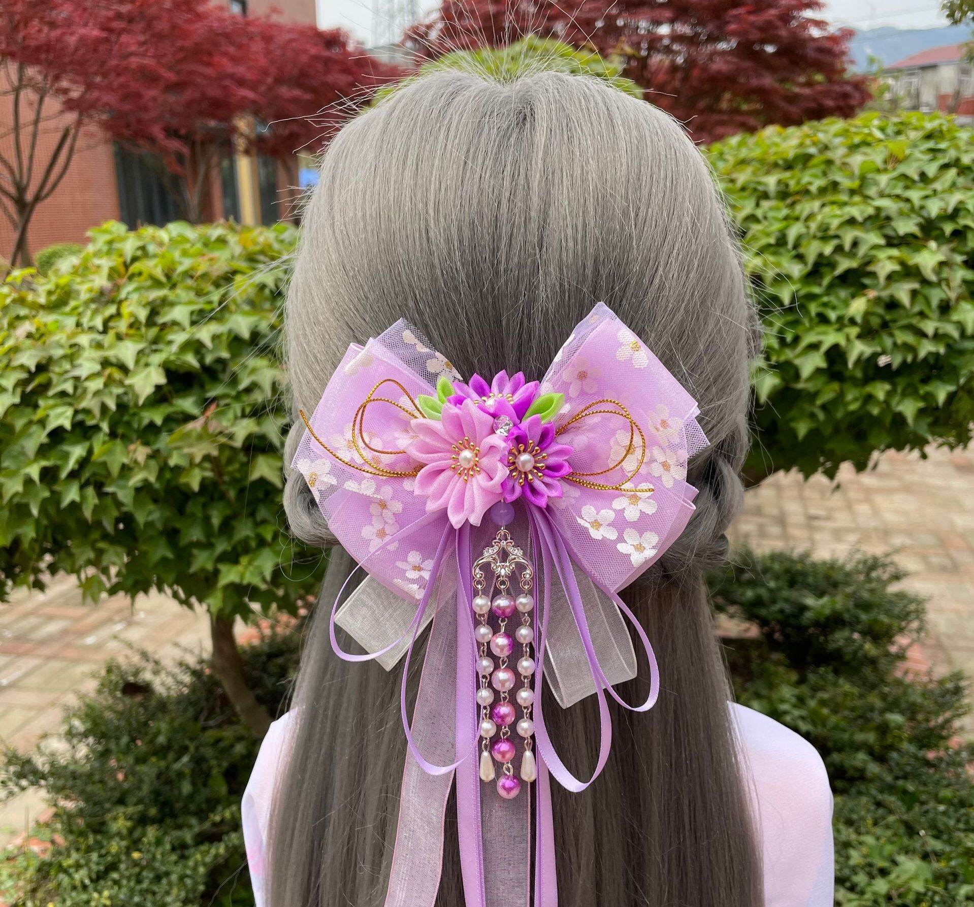 kẹp tóc nơ phong cách cổ trang (hanfu) 01