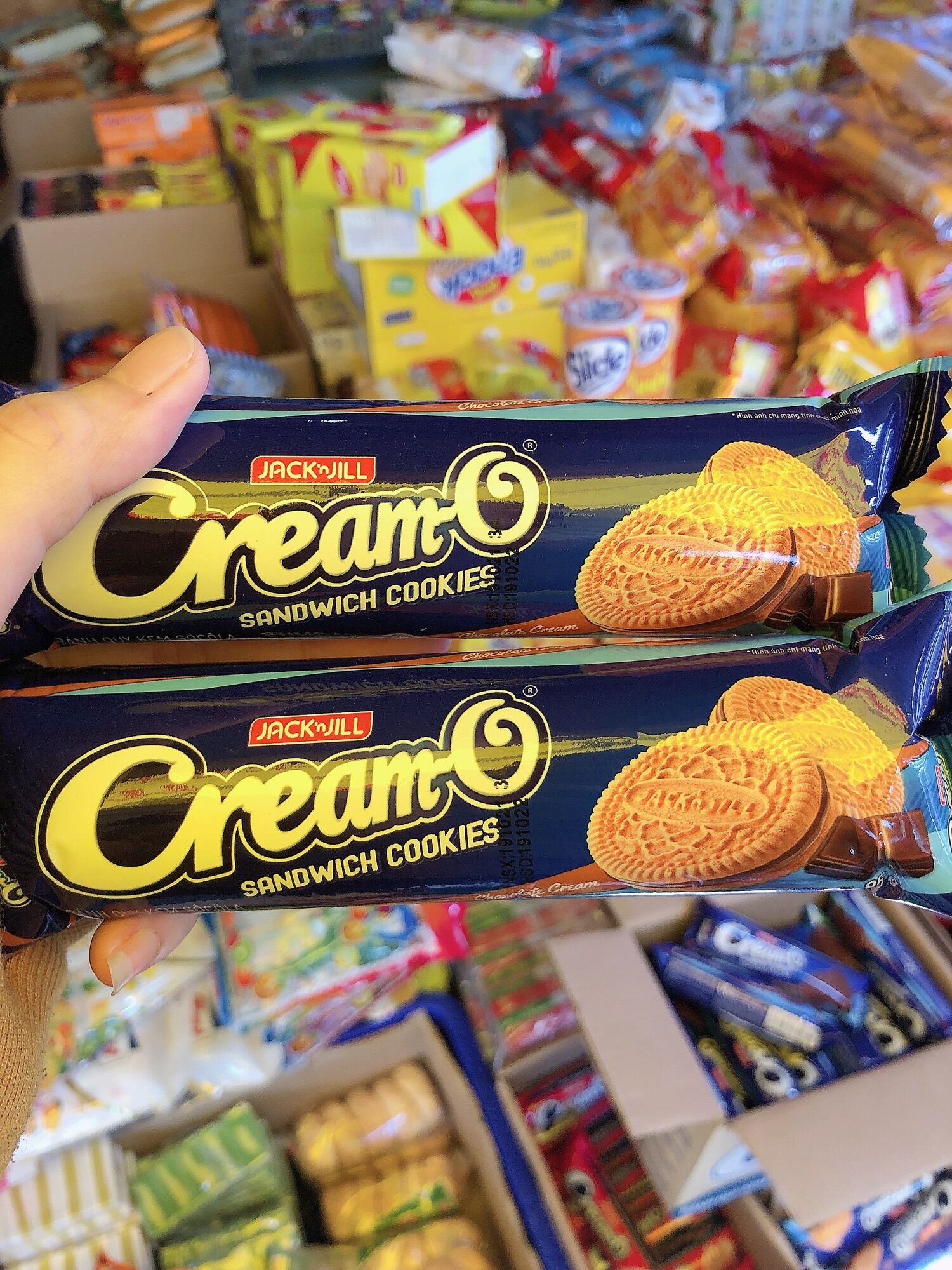 Combo 5 gói bánh quy creamO 87gr