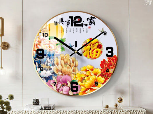 Tranh Đồng Hồ Tròn Tráng Gương