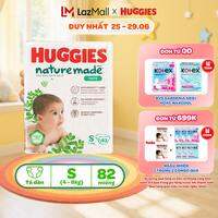 Tã/Bỉm dán Huggies NatureMade NB60/S82/M64/L54/XL44