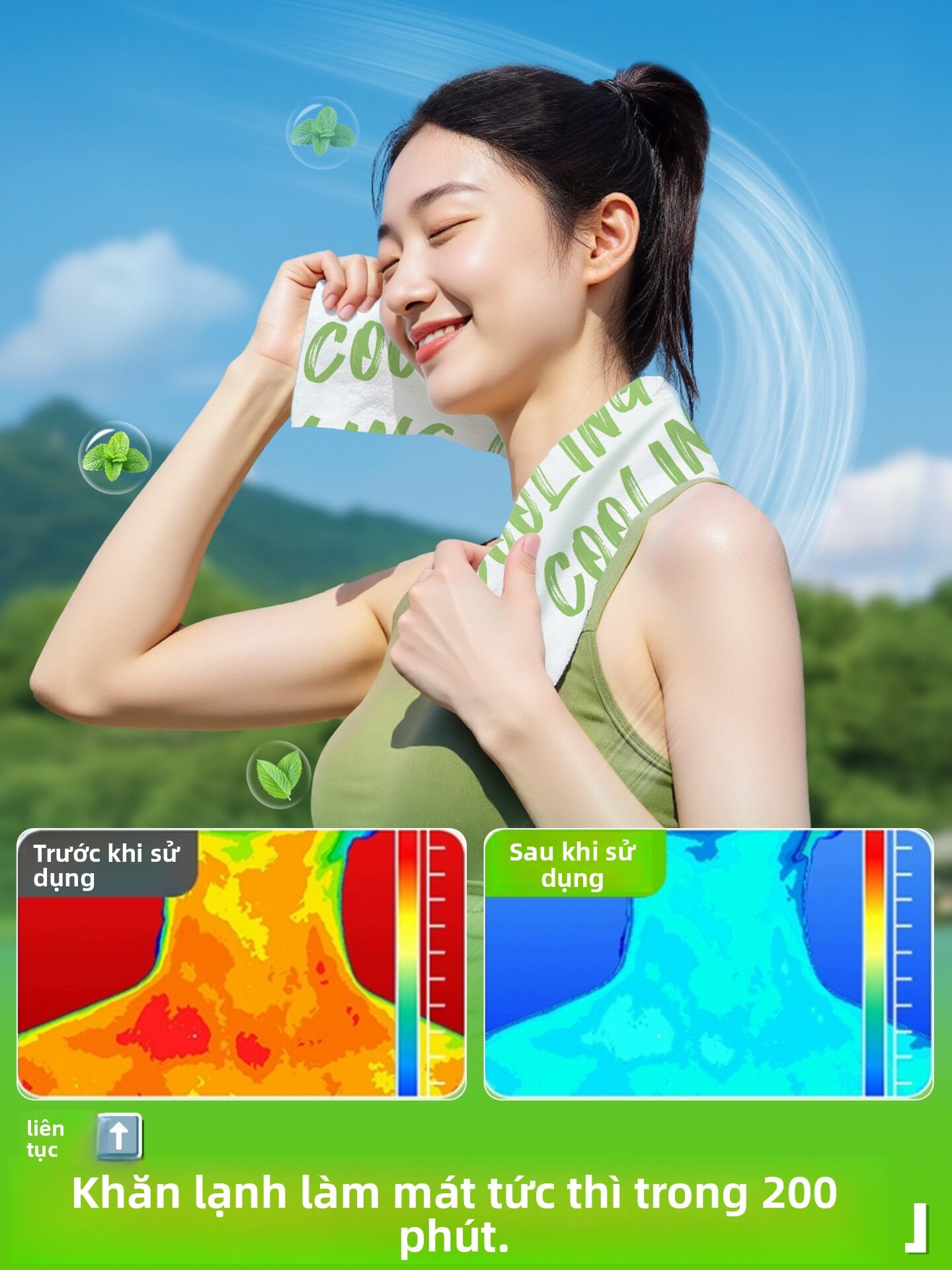 WANBAOLV | Khăn Lạnh Chống Muỗi Công Thức Từ Thiên Nhiên