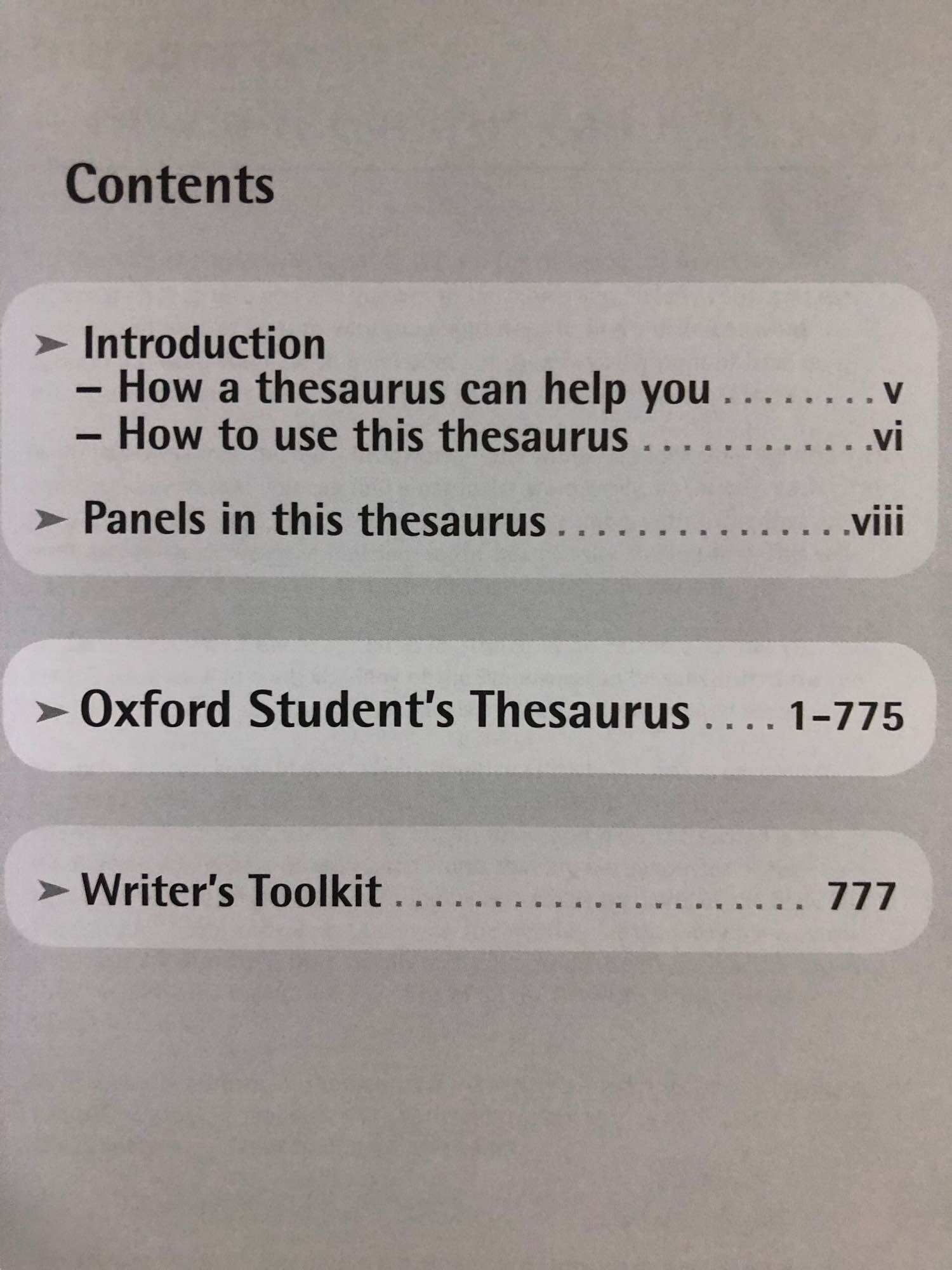Oxford Student’s Thesaurus Dictionary