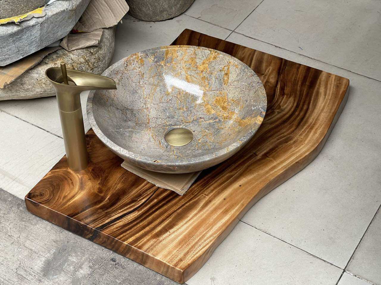 Lavabo đá tự nhiên, Chậu rửa mặt bằng đá tự nhiên