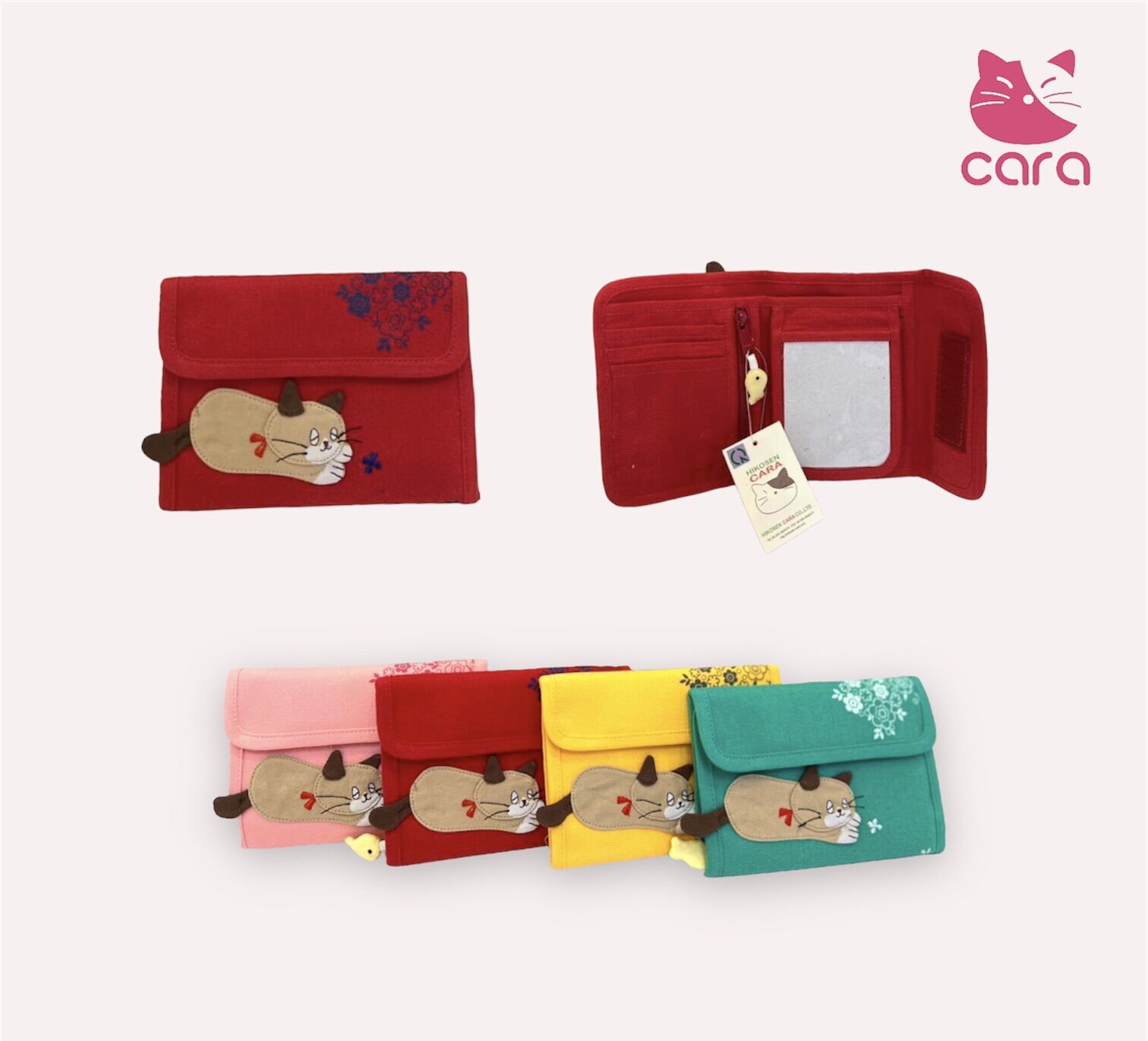 Ví tiền Mèo Hikosen Cara