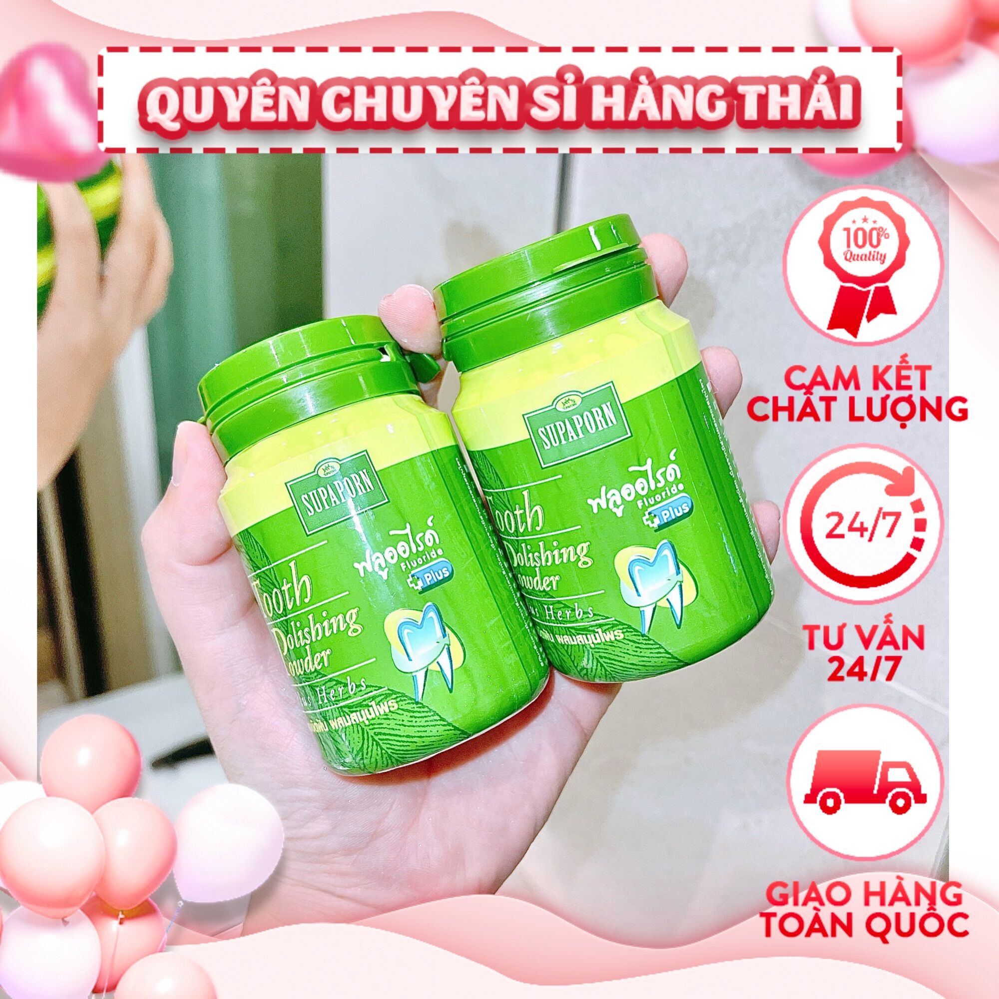 Bột tẩy trắng răng supaporn thái lan