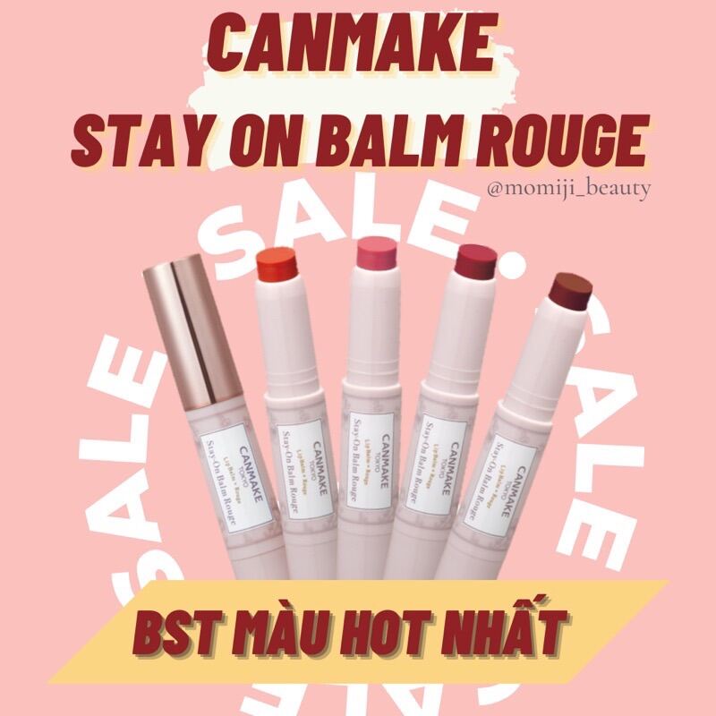 (Đủ Màu Hot) Canmake Son Dưỡng Chống Nắng Stay On Balm Rouge