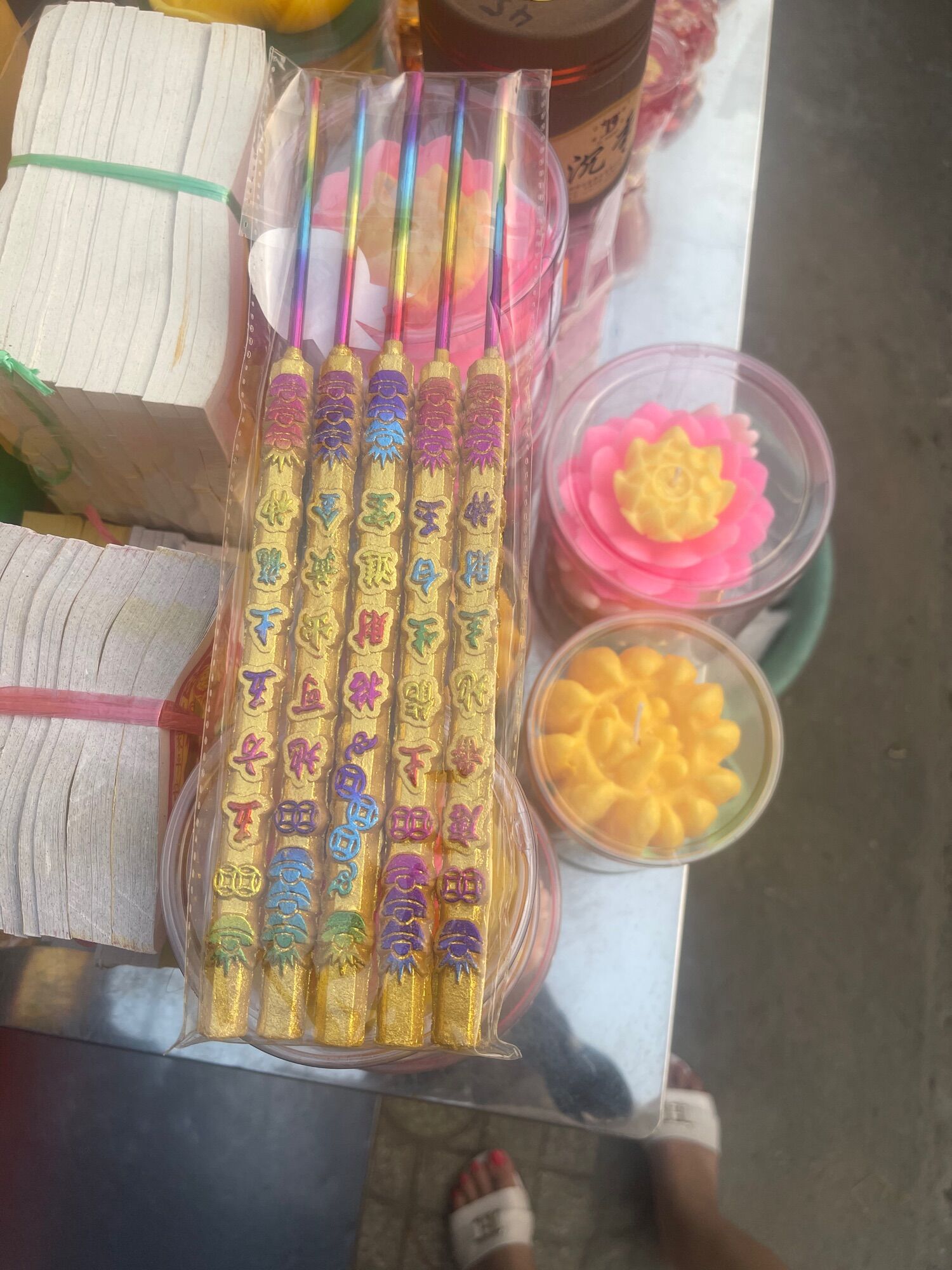 Nhang thần tài 5 cây không khói đứng tàn