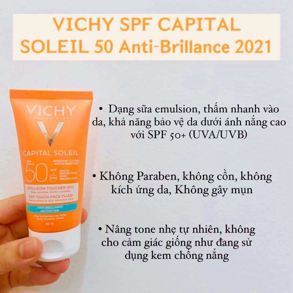 Kem Chống Nắng VICHY SPF 50+ Ideal Soleil 50ml
