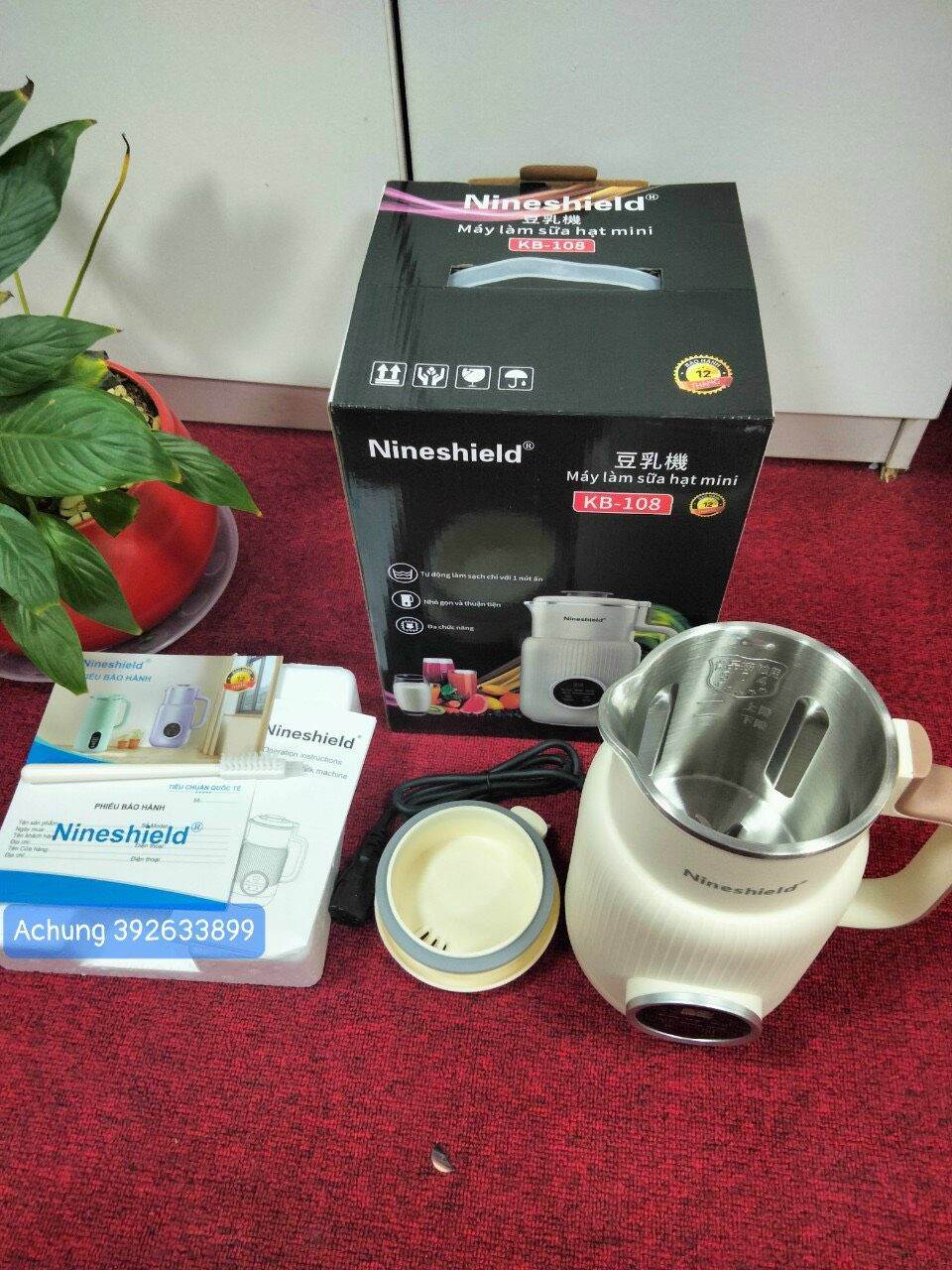 Máy làm sữa hạt Nineshield,máy làm sữa hạt mini Nineshield