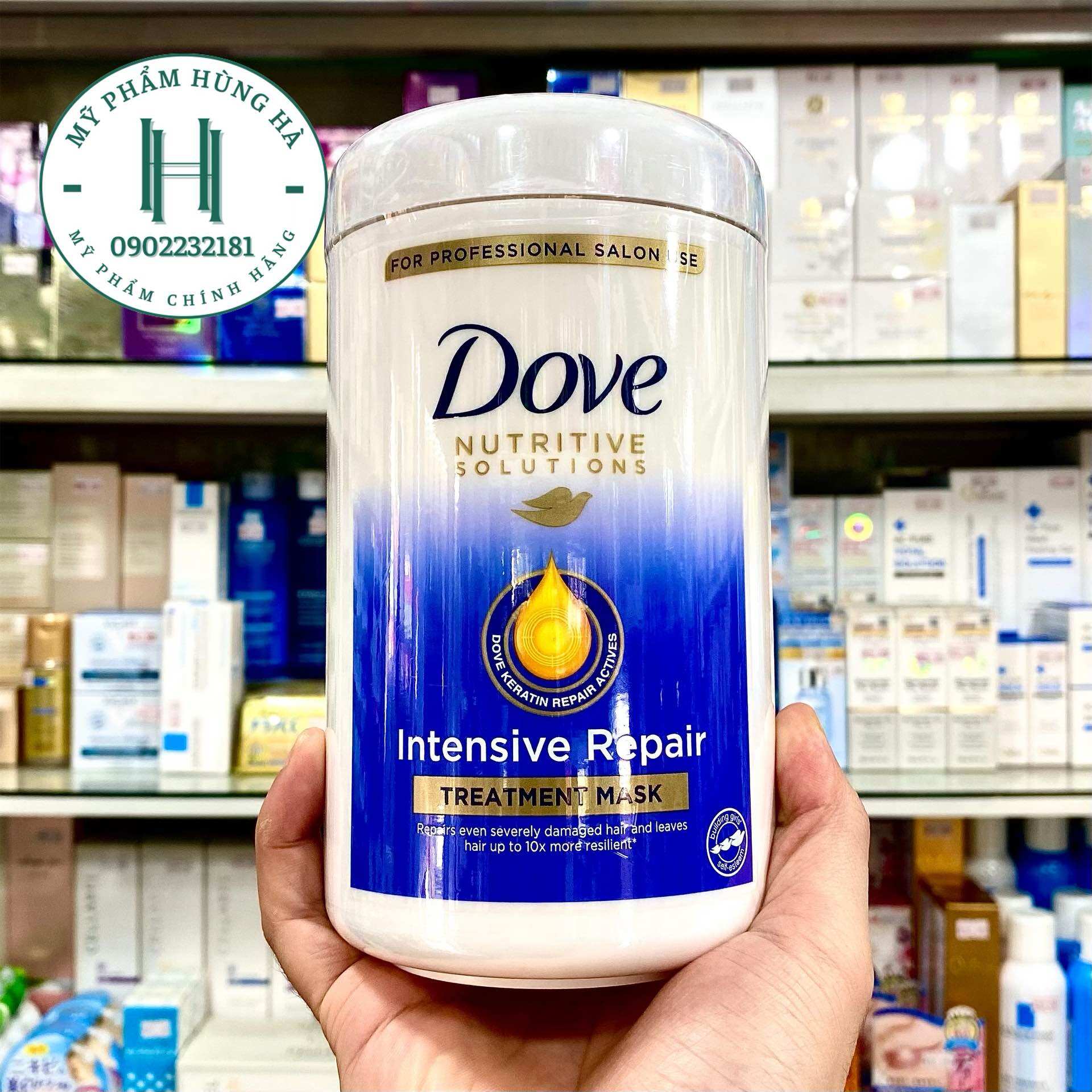 Kem ủ Dove, phục hồi hư tổn, chuyên dụng cho Salon, Dove Nutritive Solutions 900g