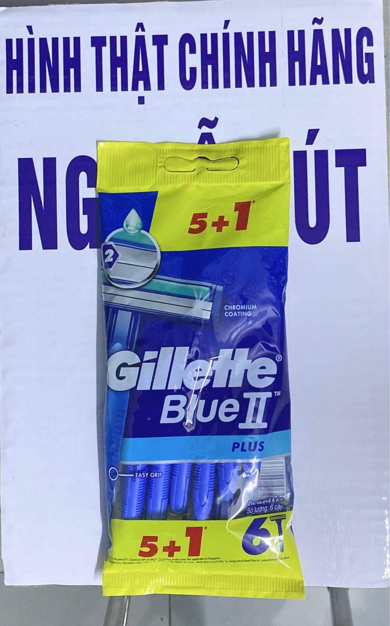 dao cạo râu gillette blue 2 bịch 6 cây