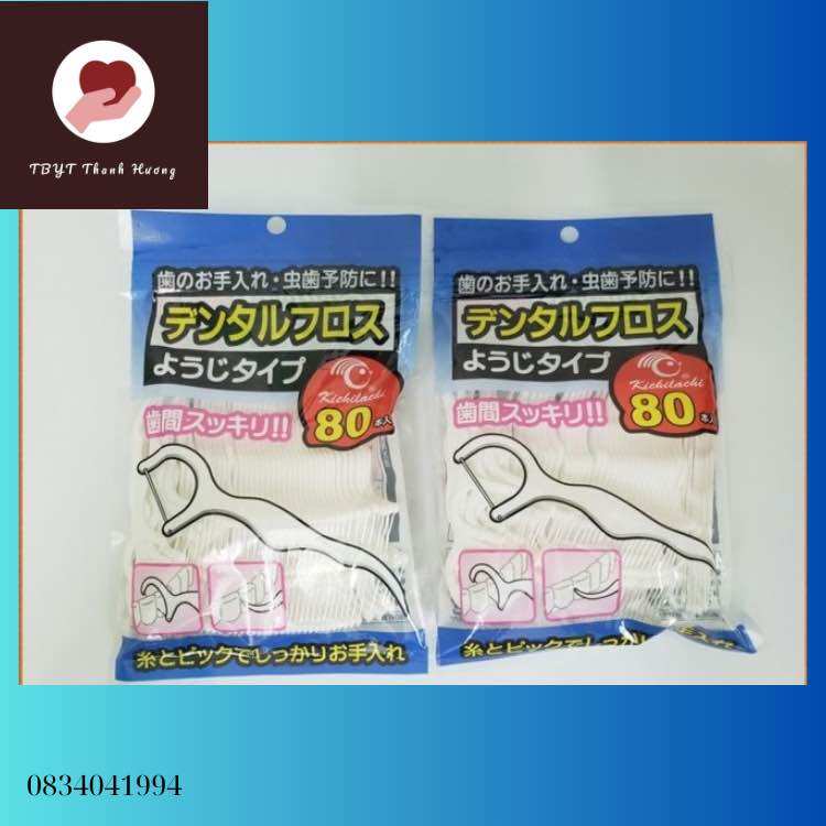 Tăm chỉ nha khoa Kichilachi túi 80 chiếc