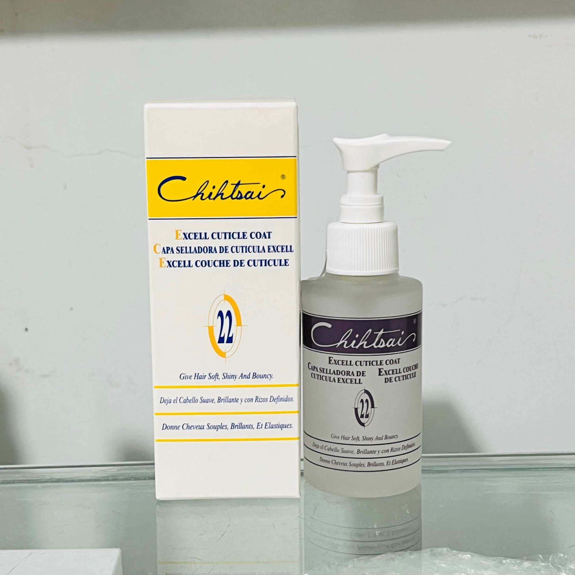 (Tặng mũ trùm) Dầu bóng dưỡng tóc Chihtsai No.22 Excell Curticle Coat 75ml