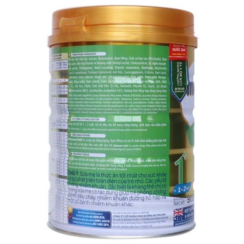 Sữa bột metacare opti số 1 800g - mẫu mới
