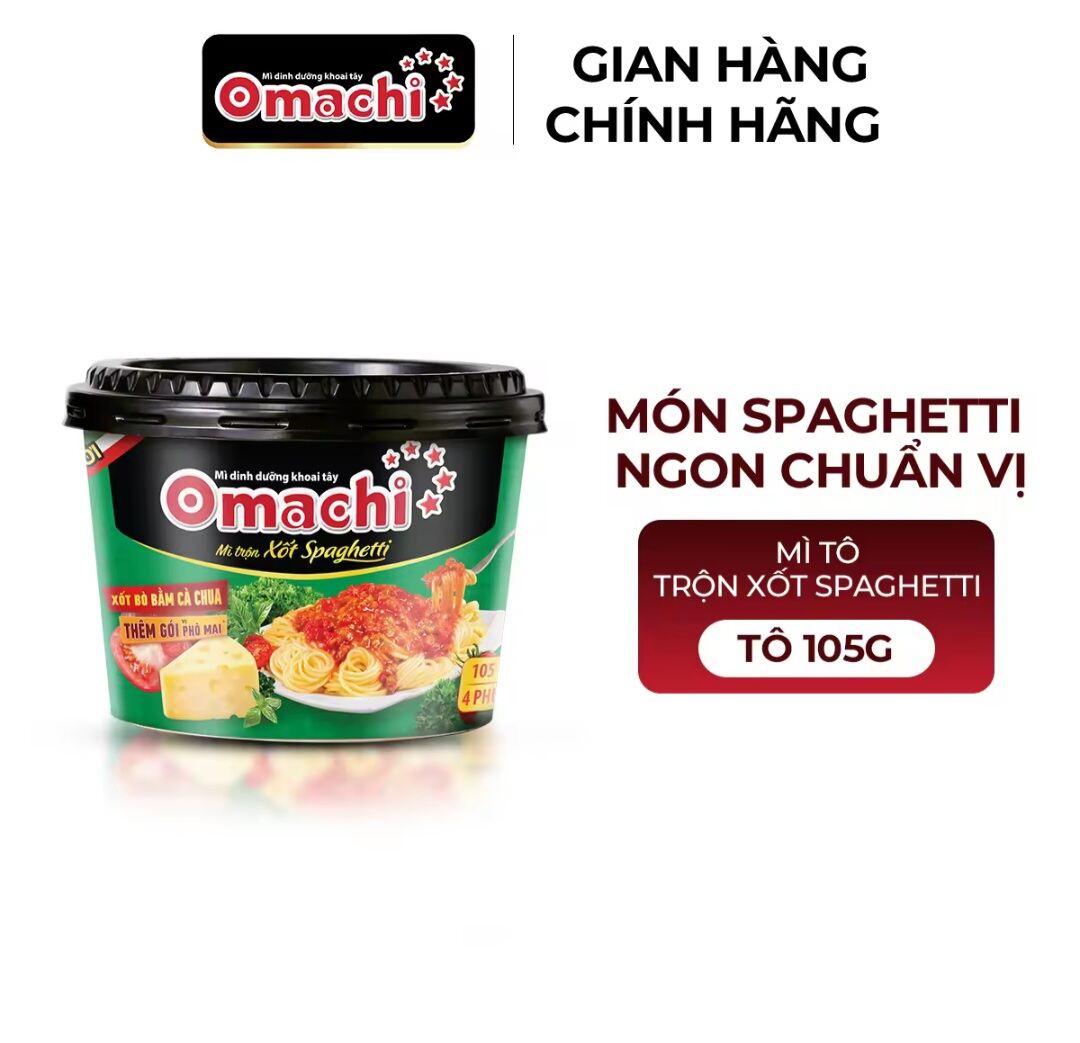 Mì Trộn Tô Khoai Tây Omachi Vị Spaghetti