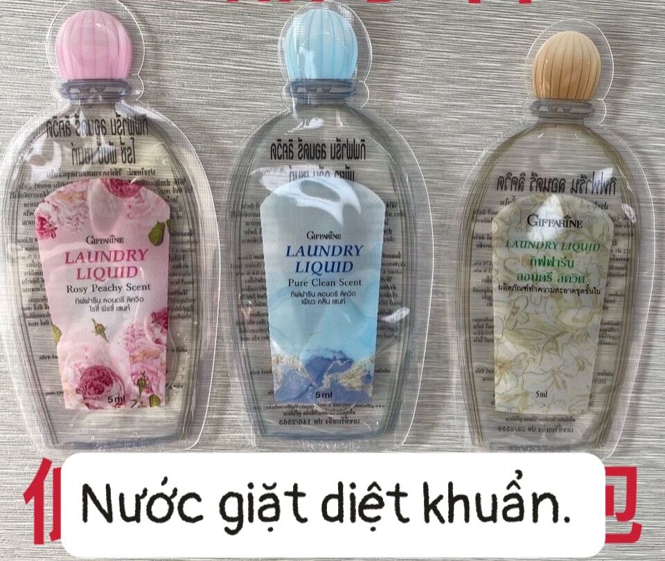 Mẫu thử) Nước giặt diệt khuẩn đồ nhỏ Thái 5ml/ gói, set 10 gói