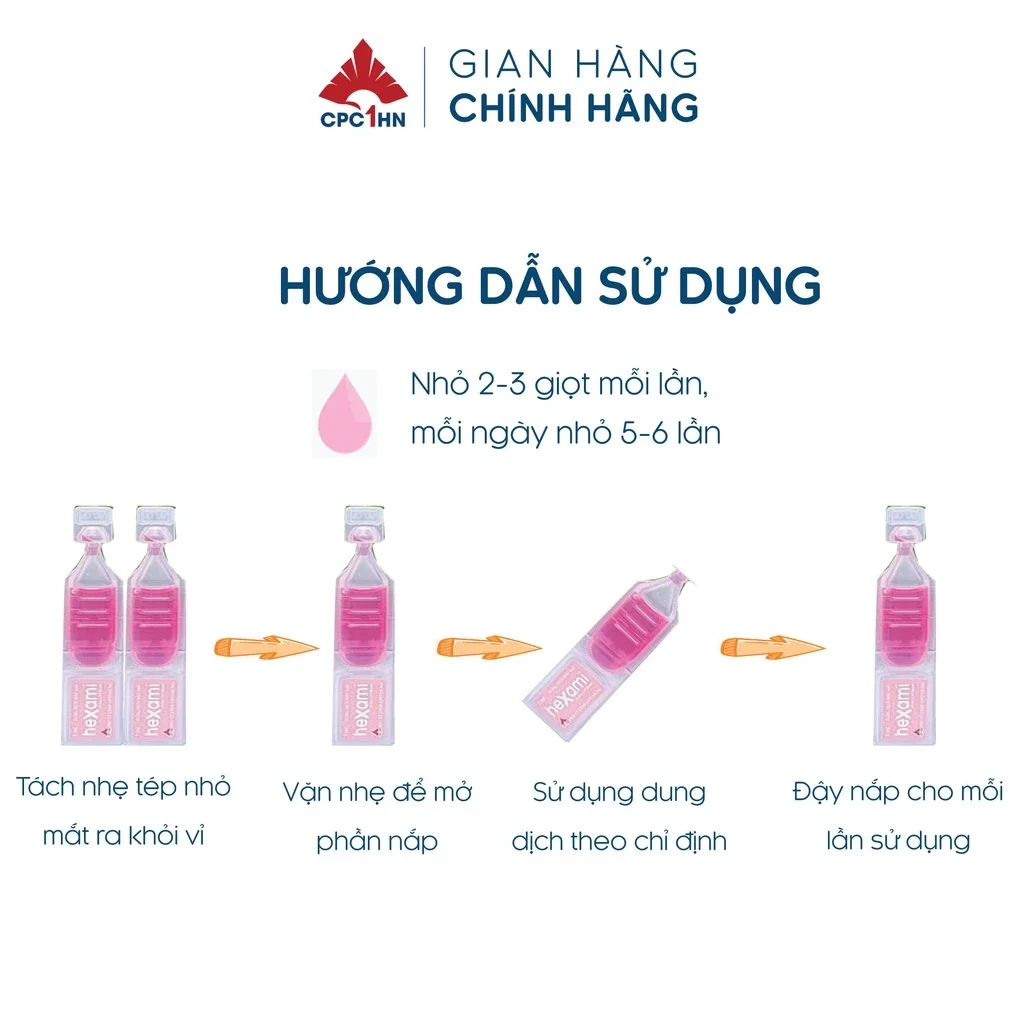 Nhỏ mắt chống nhức mỏi mắt HEXAMI 03/2026