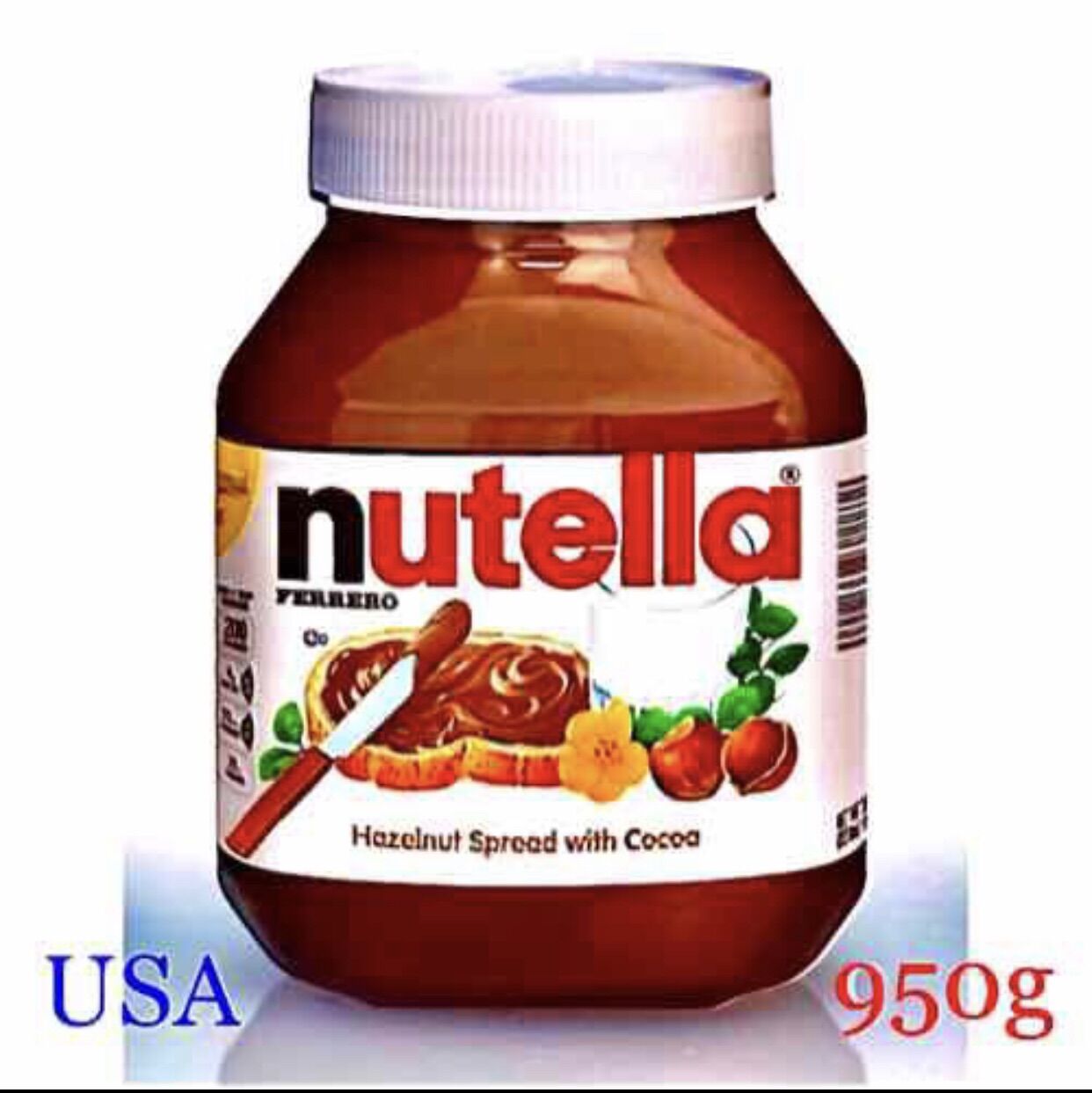 Bơ phỉ nutella mỹ hộp 950g date 2023 hàng xách tay usa