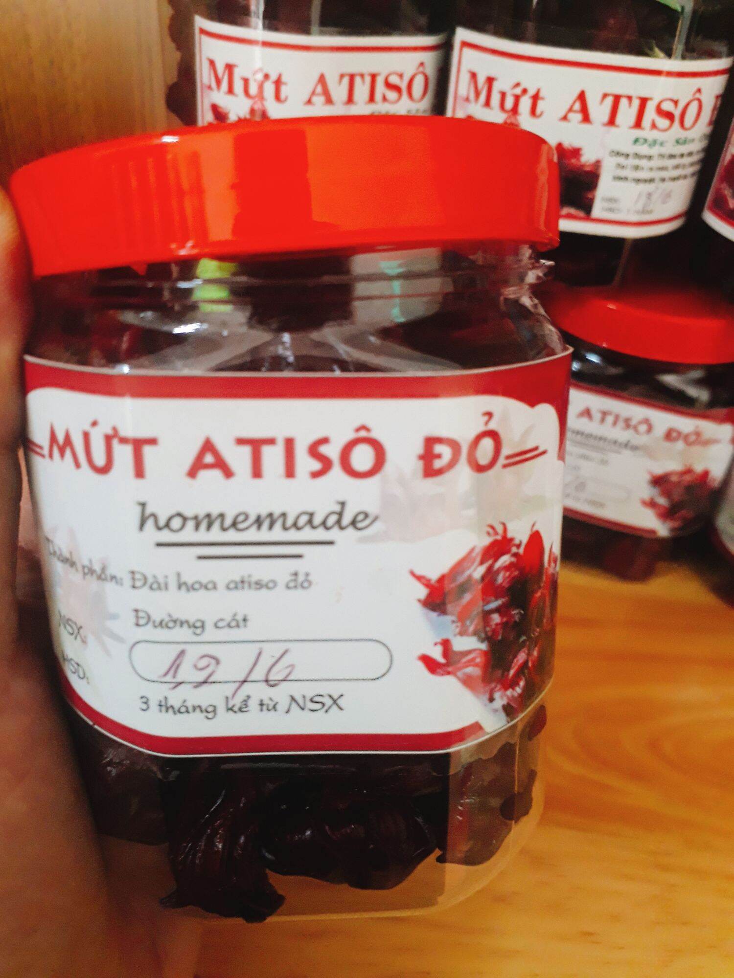 Mứt Atiso đỏ hủ 300gr - Đặc Sản Đà Lạt