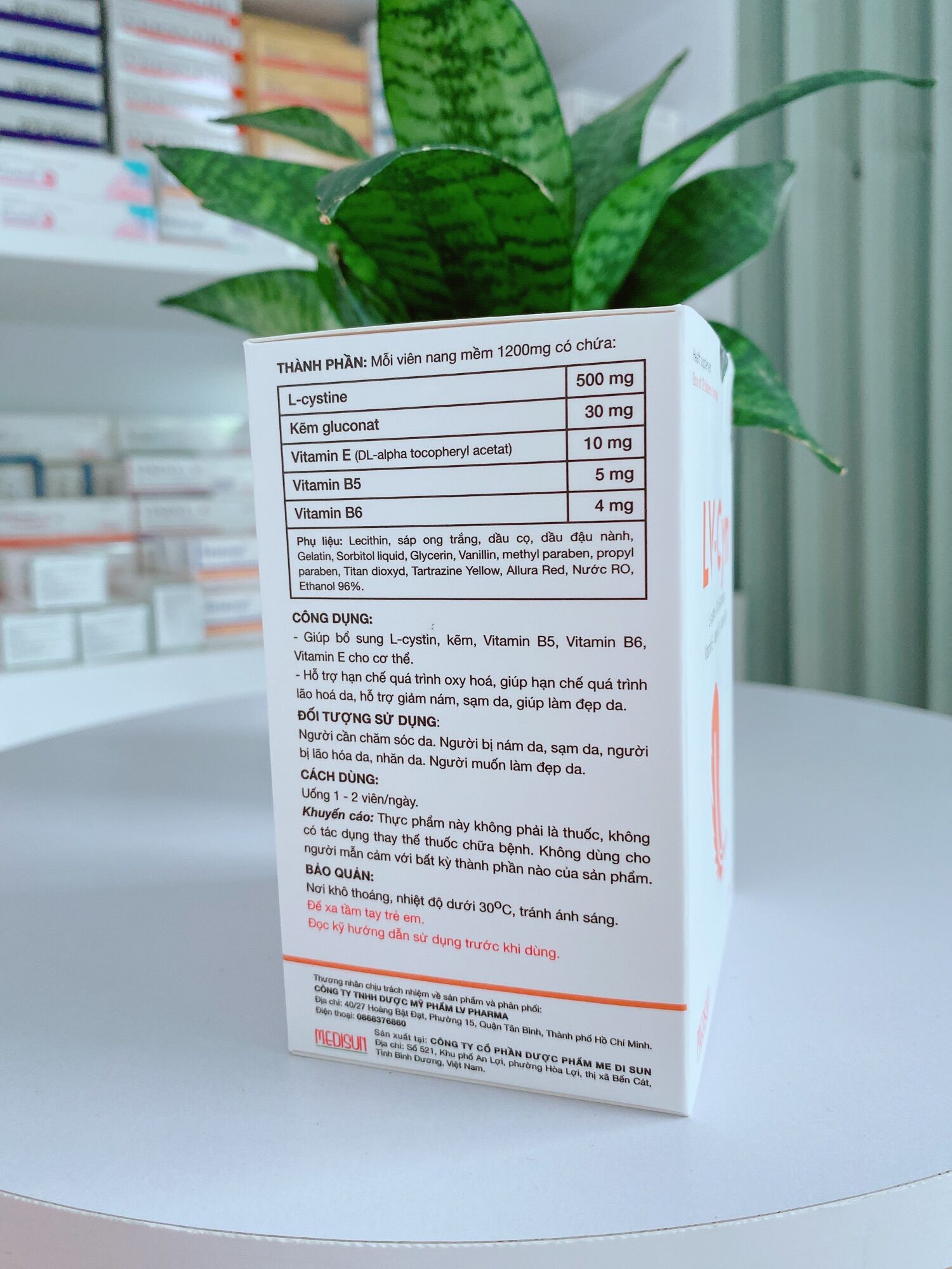 Viên uống LV - CYN hỗ trợ làm đẹp DA - MÓNG - TÓC (60v)