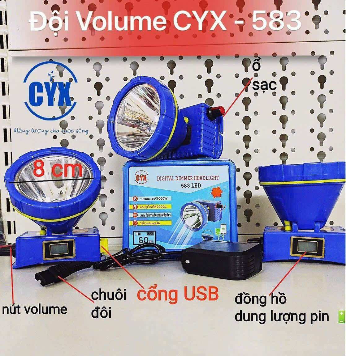 [HCM]Đèn Pin Đội Đầu LED Siêu Sáng Thái Lan 583