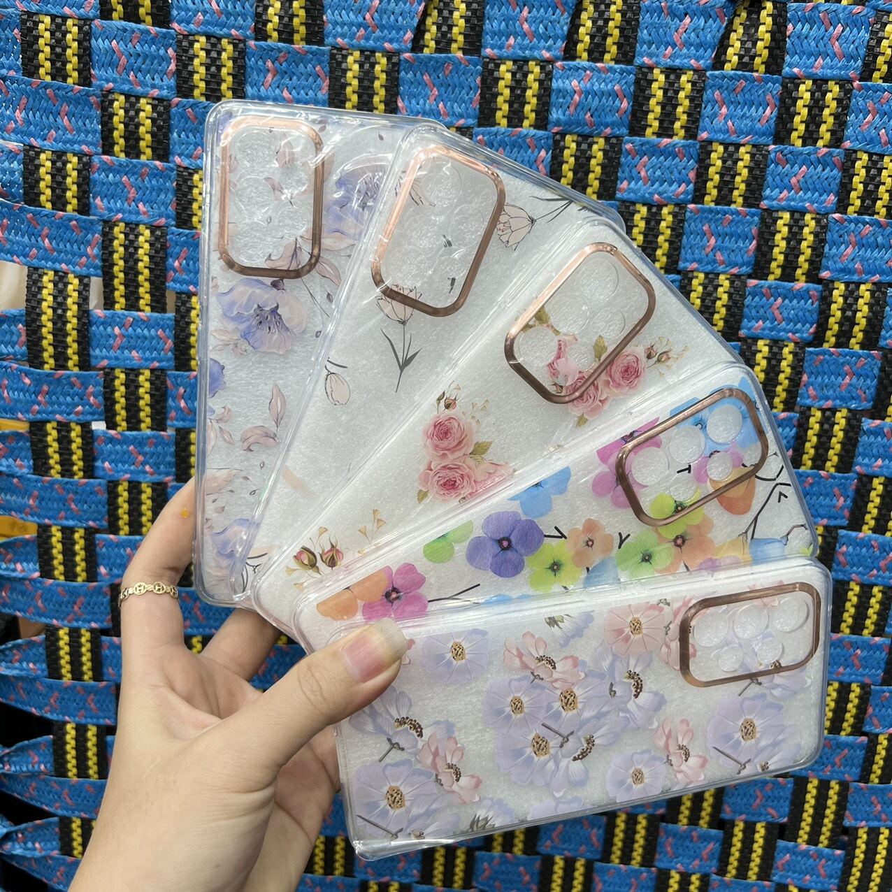 Case Ốp lưng Samsung A23 A53 viền dẻo lưng hoa văn bóng đẹp ôm máy