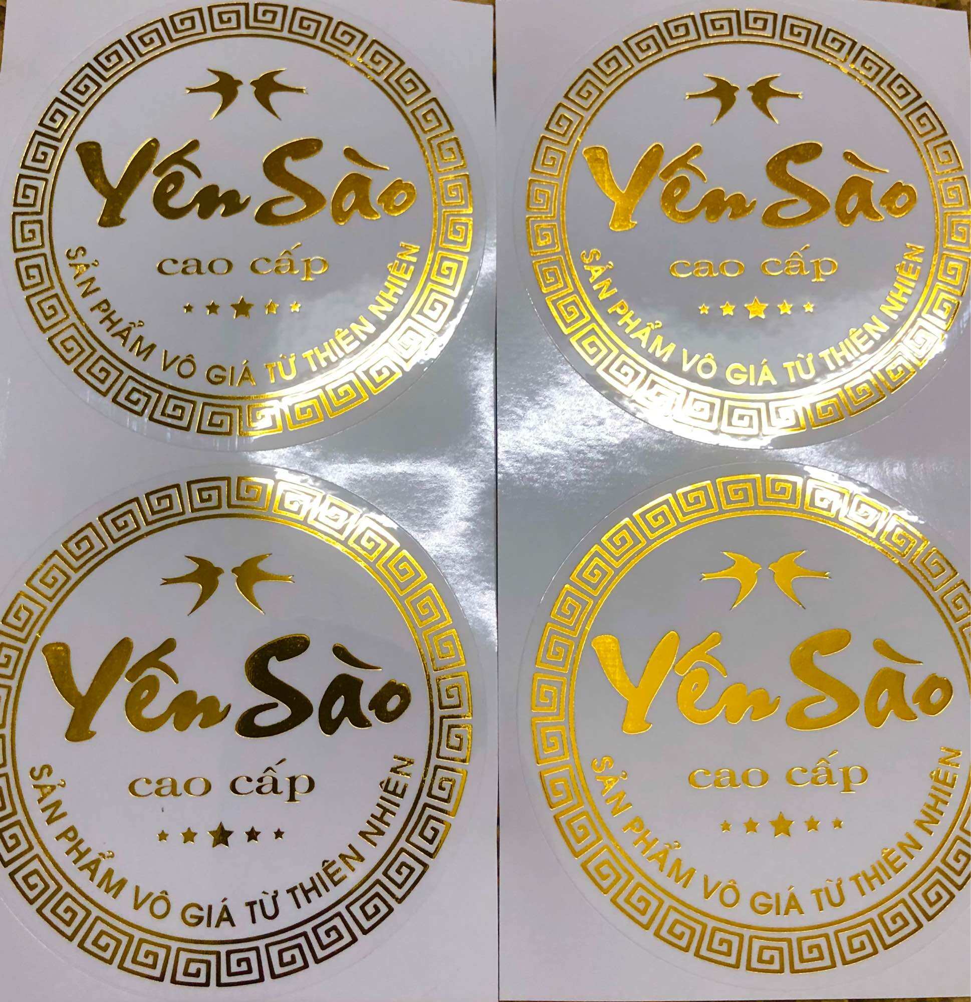 TEM DÁN HỘP YẾN SÀO CAO CẤP