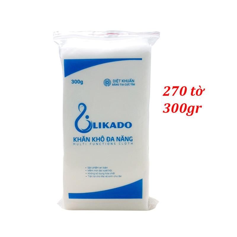 Combo 5 Gói Khăn Vải Đa Năng Cho Bé 270 tờ 300gram