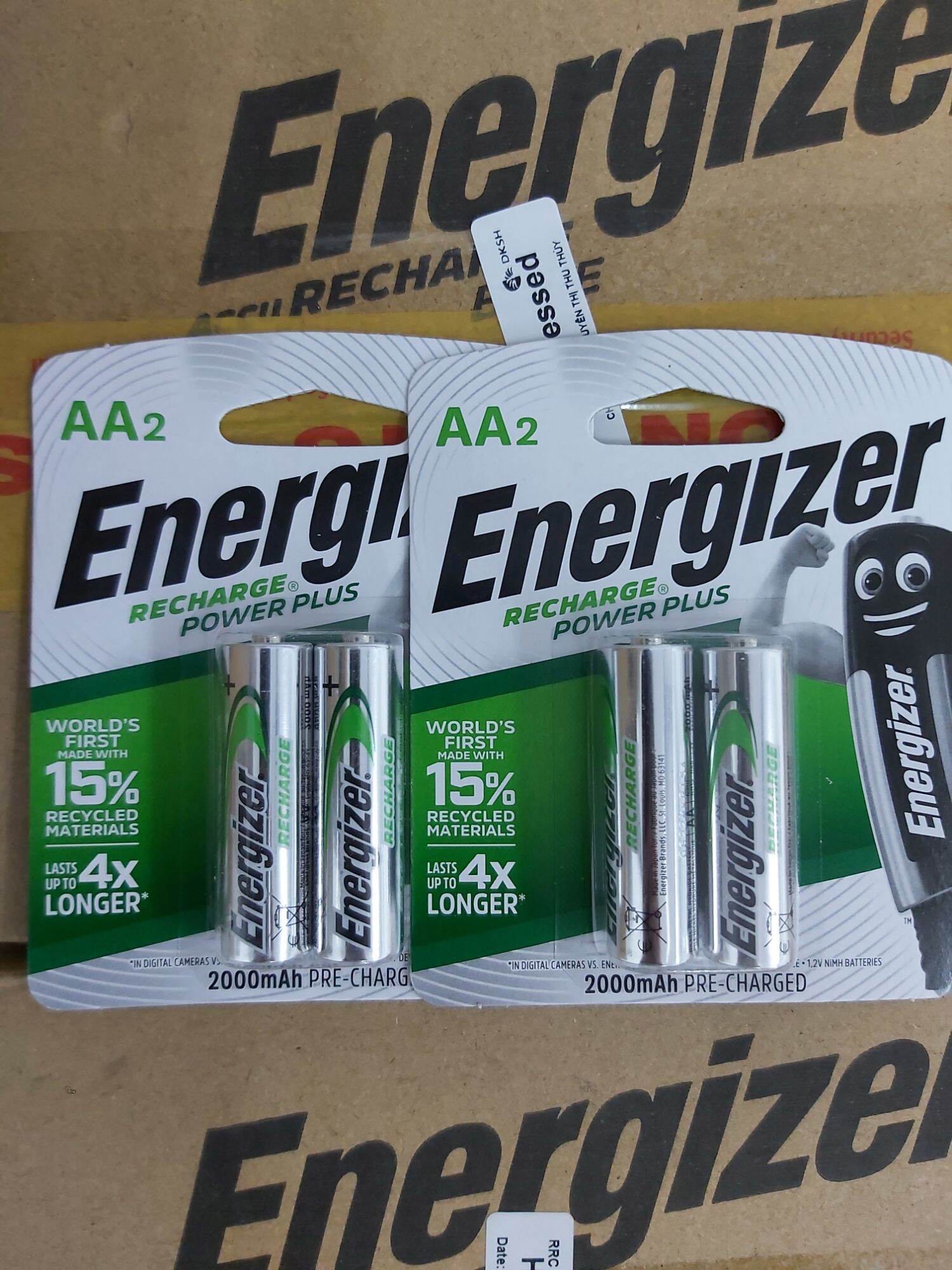 Pin Sạc Energizer AA 2000mAh vỉ 2 viên