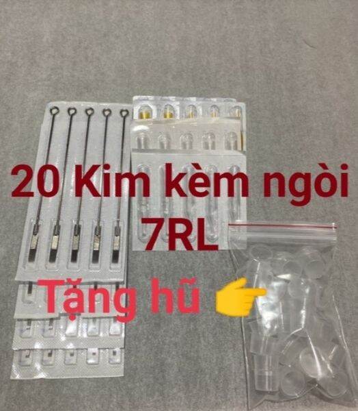 🎁[ QUÀ TẶNG KÈM ] Kim xăm và ngòi 20 cái 9RL chạy khung