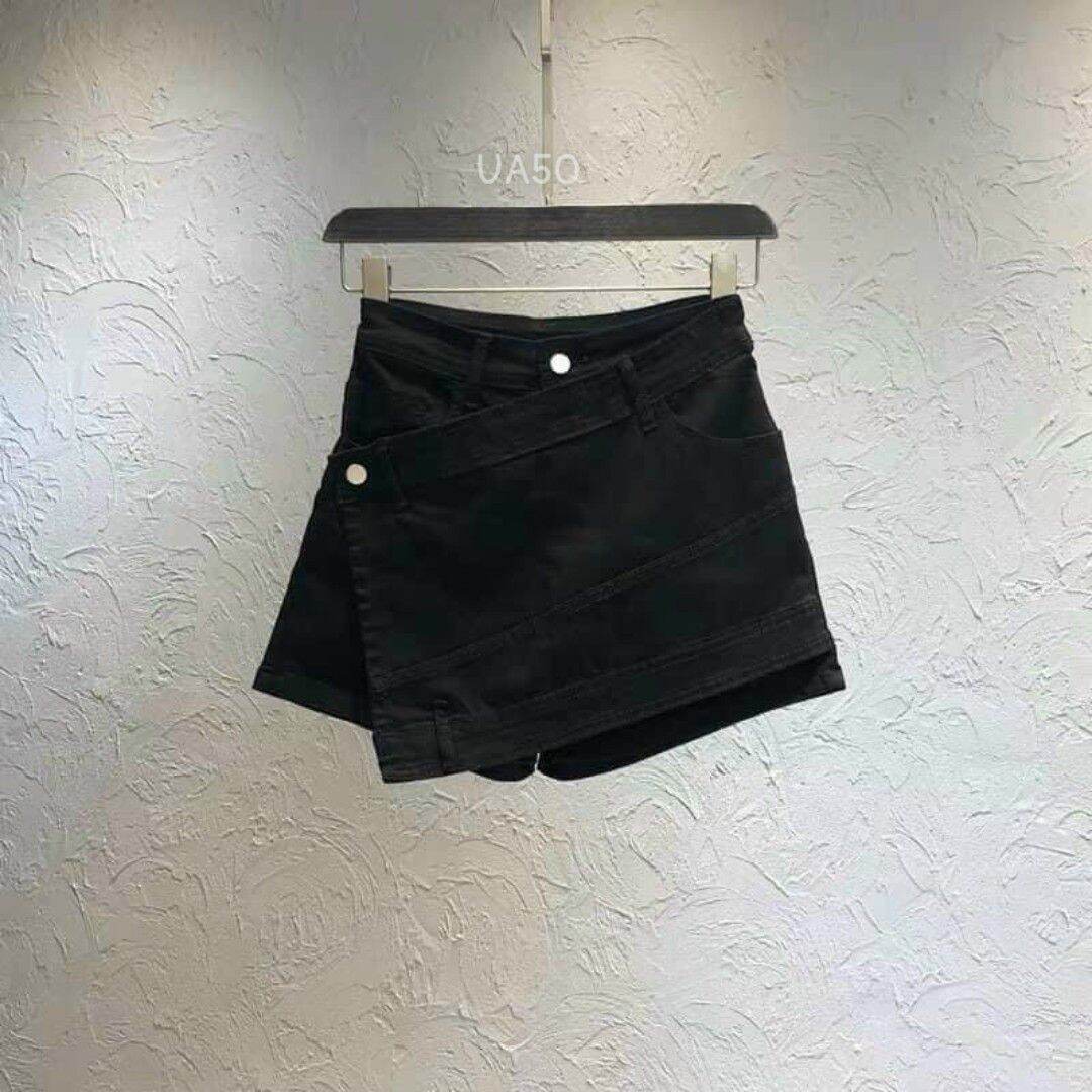 [HCM]Quần Short Kaki Đắp Chéo Giả Váy